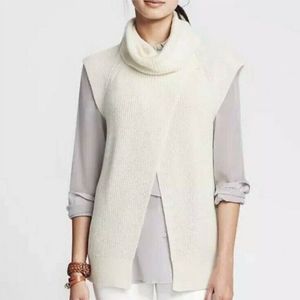 Banana Republic Split Front Sleeveless Sweater